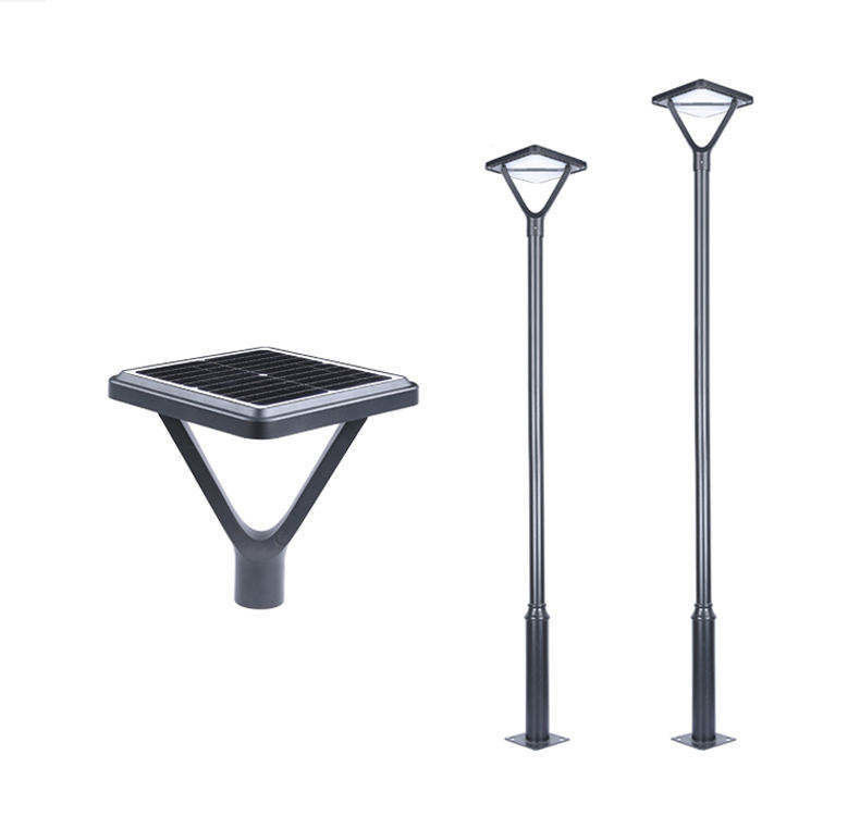 Square Plaza Solar Garden Light с опциями настройки и высокой цветовой температурой