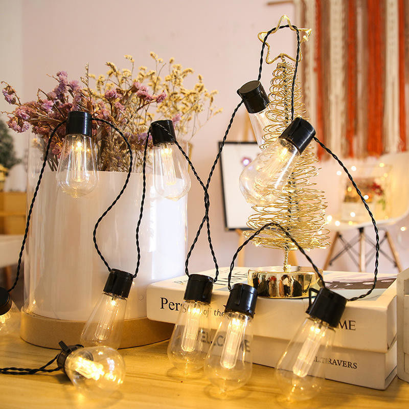 Солнечные светодиодные лампочки Edison для новогодних украшений на улице