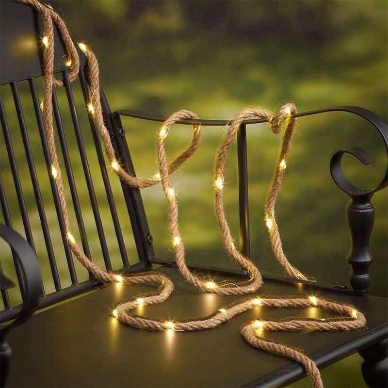 Светодиодные уличные фонари Медная проволока Led Garden String Light для легкой установки