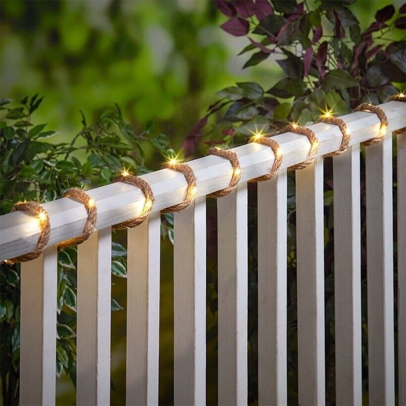 Светодиодные уличные фонари Медная проволока Led Garden String Light для легкой установки