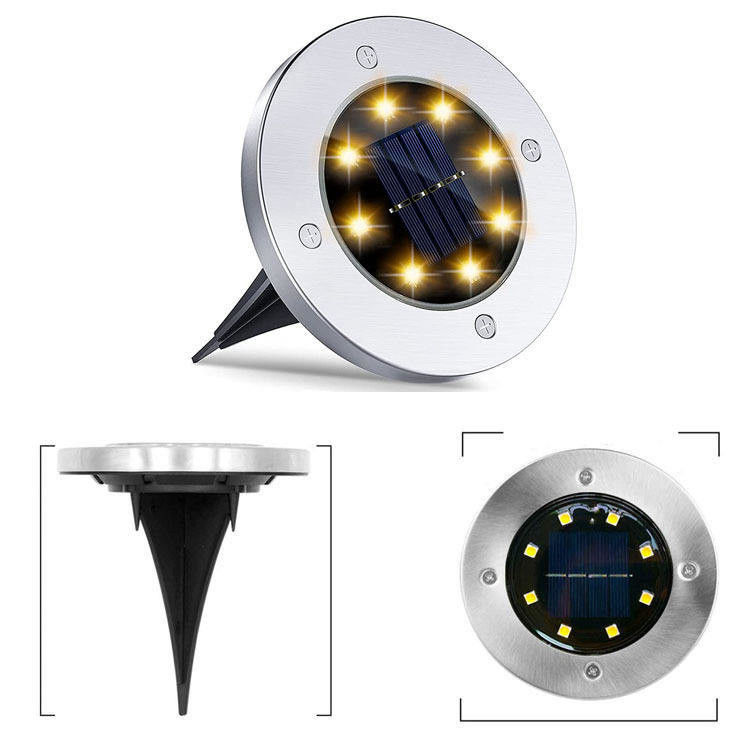 90 CRI Солнечное энергоснабжение Горячая продажа Настройка 8led Ip65 Водостойкий наружный солнечный свет для сада