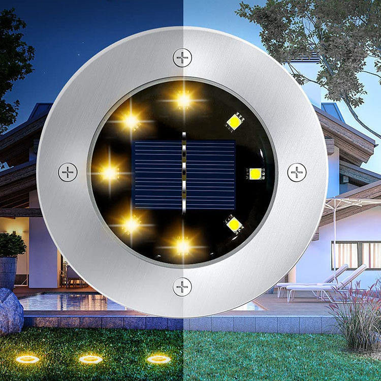 90 CRI Солнечное энергоснабжение Горячая продажа Настройка 8led Ip65 Водостойкий наружный солнечный свет для сада