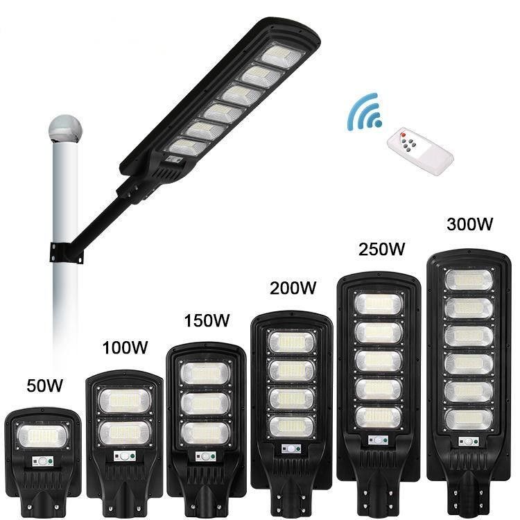 Аккумулятор 3.2В/16000МАХ 100lm/w 100w 200w 300w Солнечный уличный фонарь с дистанционным управлением