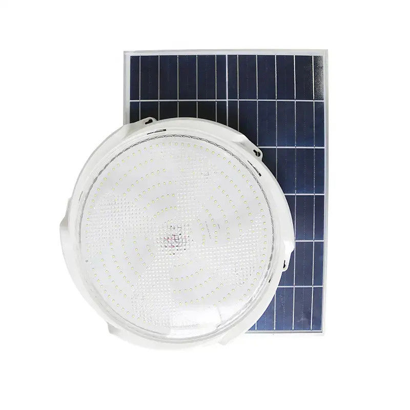20-300w Интеллектуальный солнечный светодиодный потолочный свет с солнечной панелью для внутренних и наружных помещений