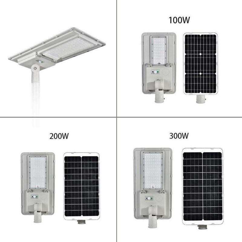 Внешний водонепроницаемый солнечный свет 100W 200W 300W интегрированный все в одном светодиодный уличный свет