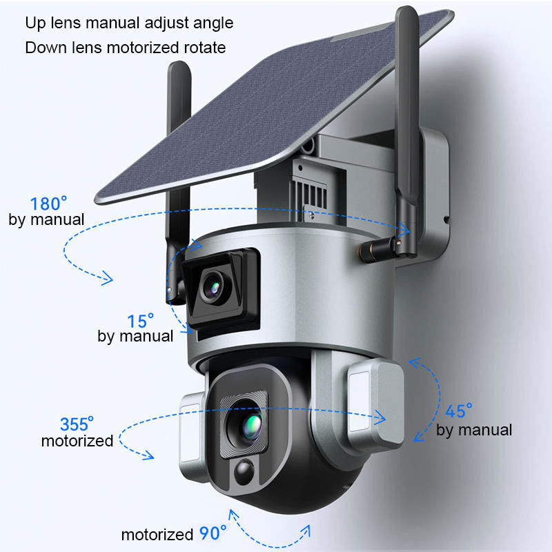 Водонепроницаемая 1080p 2 Way Audio Wifi 4g Солнечная панель Аккумуляторная камера Cctv для наружного использования