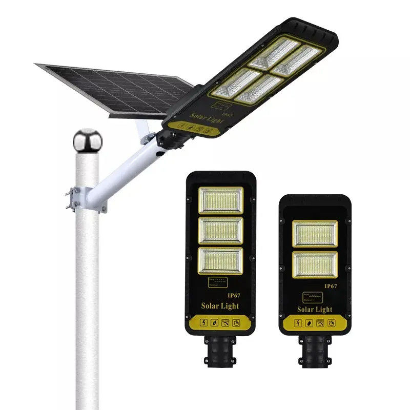100 Вт 200 Вт 300 Вт солнечное уличное освещение All In One LED для наружного освещения водонепроницаемость IP67