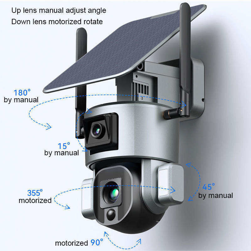 10x Zoom 4.0MP Wifi Dome CCTV Network Ipsy Солнечная батарея резервная камера наблюдения 4g