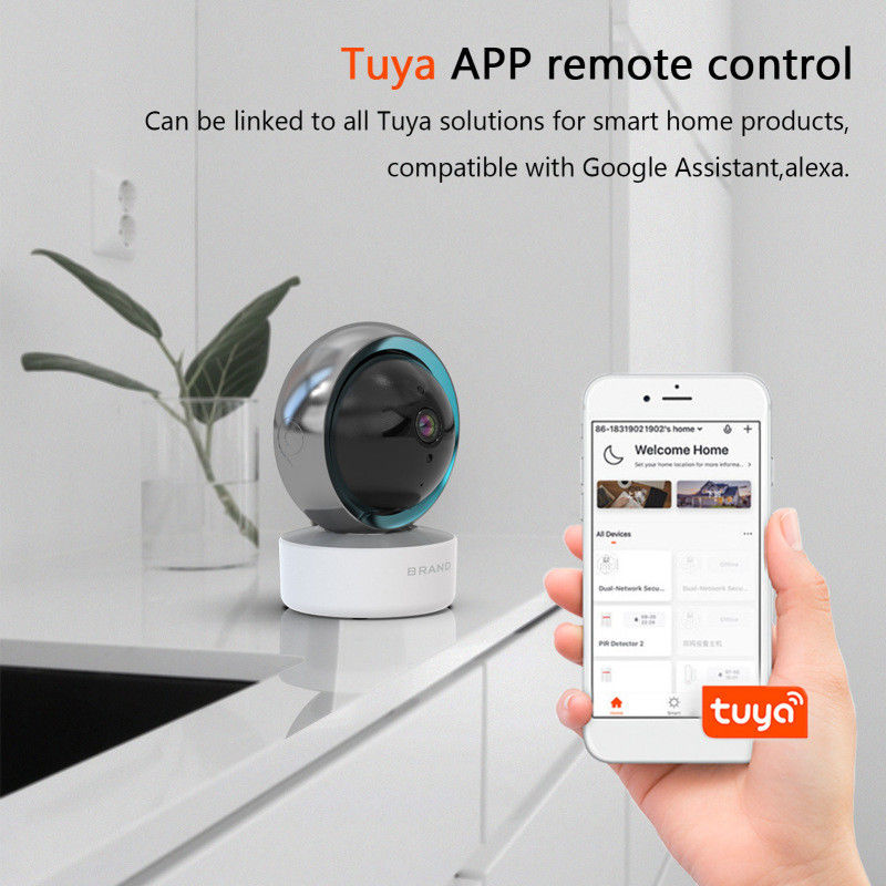4x электронный зум Tuya Smart PTZ CCTV Wi-Fi камера наблюдения для внутреннего мониторинга